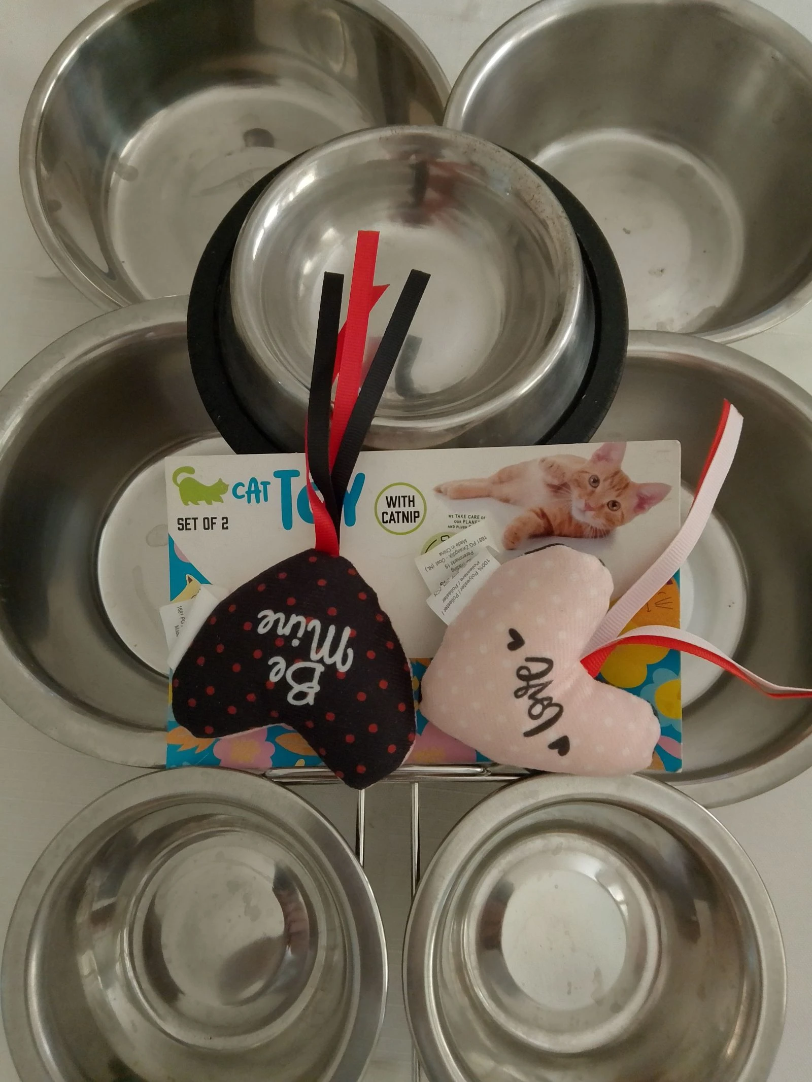 Set katten- of hondenbakken + kattenspeeltjes – photo 2
